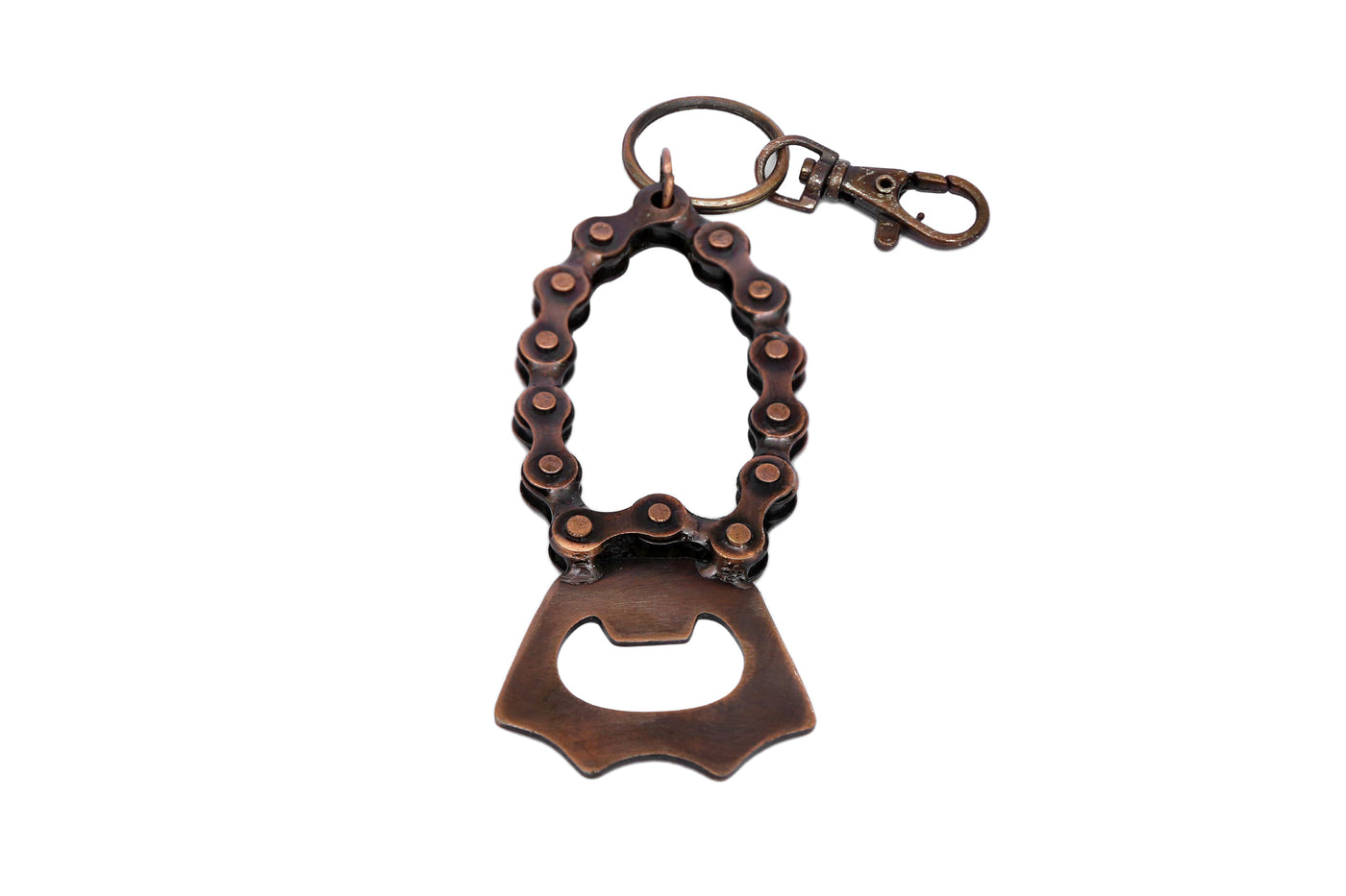 Upcycled Bike Chain Bottle Opener - Cyclop.in