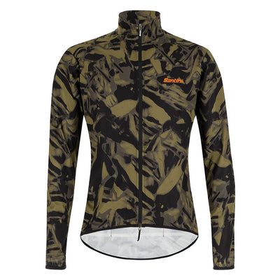 Santini Nebula Gravel Wind Jacket - Military Green - Cyclop.in