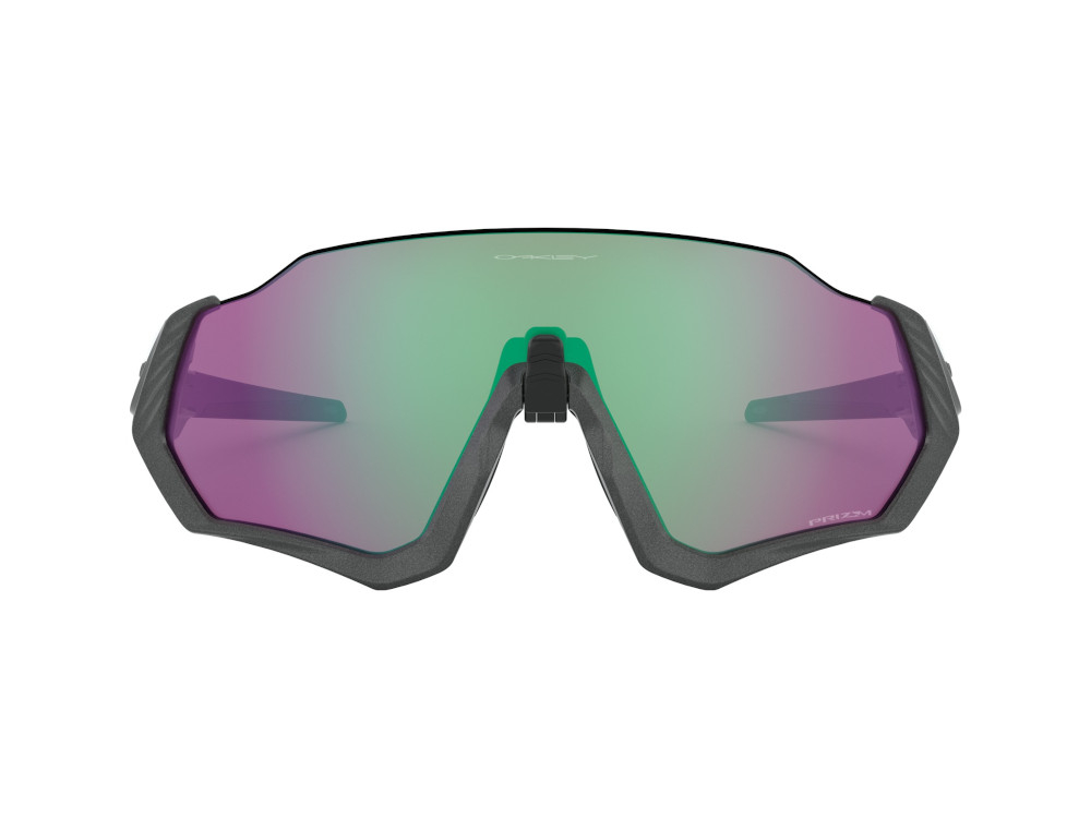 Oakley Flight Jacket Matte Steel with Prizm Road Jade - Cyclop.in