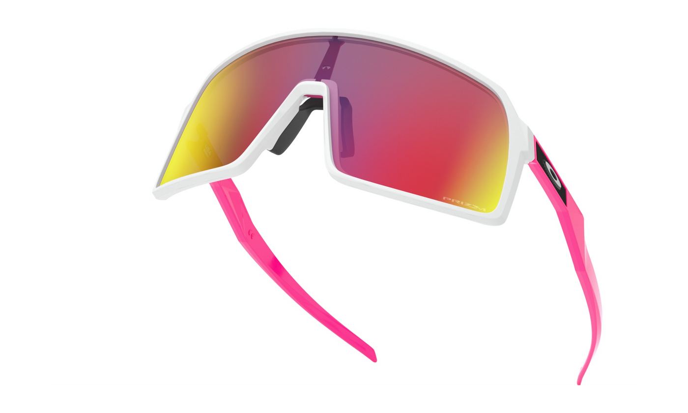 Oakley Sutro Matte White/Pink with Prizm Road - Cyclop.in