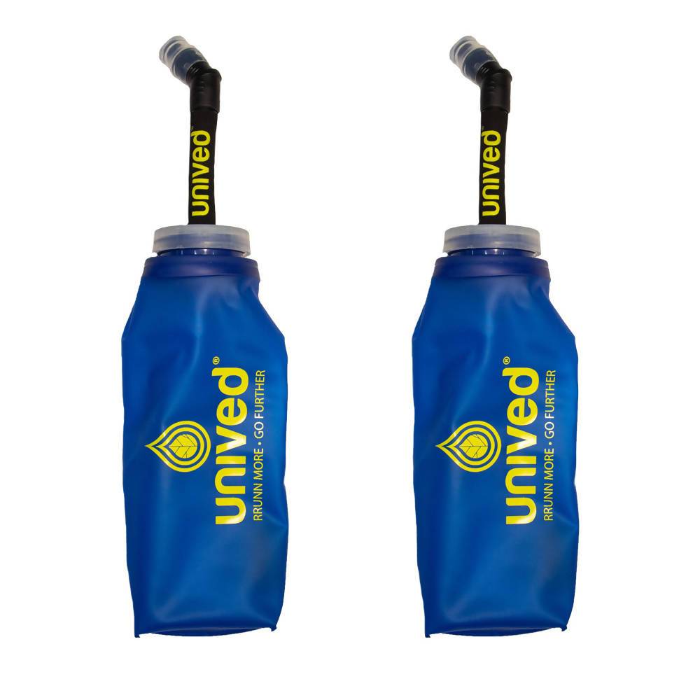 Unived Soft Flask With Straw, Collapsable Hydration Water Bottle, 600ml - Cyclop.in