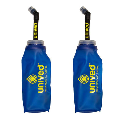 Unived Soft Flask With Straw, Collapsable Hydration Water Bottle, 600ml - Cyclop.in