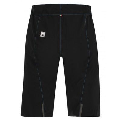Santini Selva MTB Shorts (Black/Turquoise) - Cyclop.in