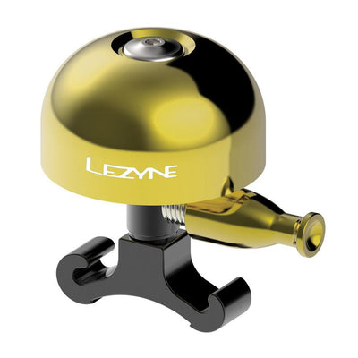 Lezyne Classic Brass Bell - Brass/Black - Cyclop.in