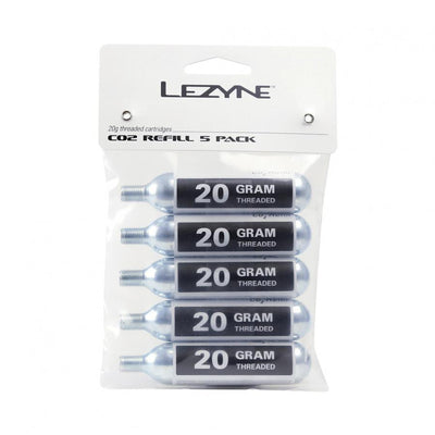 Lezyne 20G Co2 Cartridge - 5 Pcs Pack - Cyclop.in