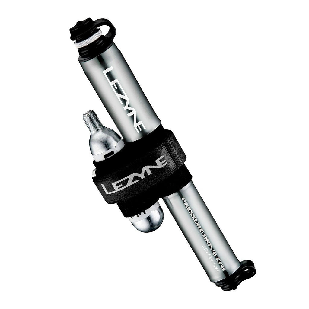 Lezyne Pressure Drive CFH-2-in-1 CO2 Pump - Light Grey - Cyclop.in