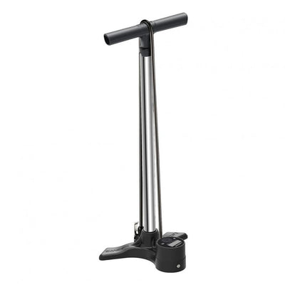 Lezyne Macro Floor Drive Digital DV Floor Pump - Silver - Cyclop.in