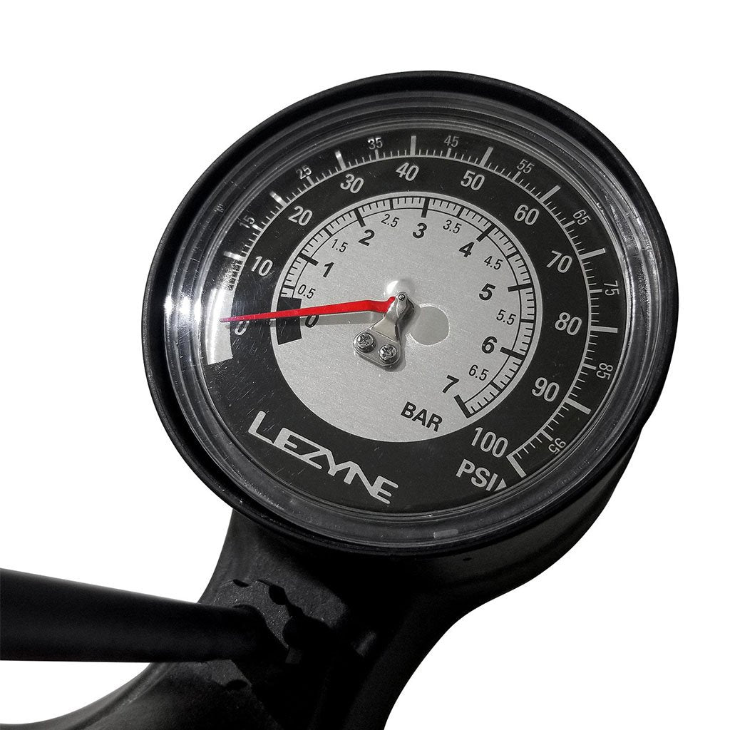 Lezyne Sport Gravel Drive Floor Pump - Matt Black - Cyclop.in