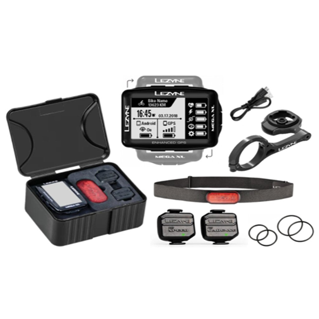 Lezyne Mega XL GPS Bike Computer - Bundle - Cyclop.in