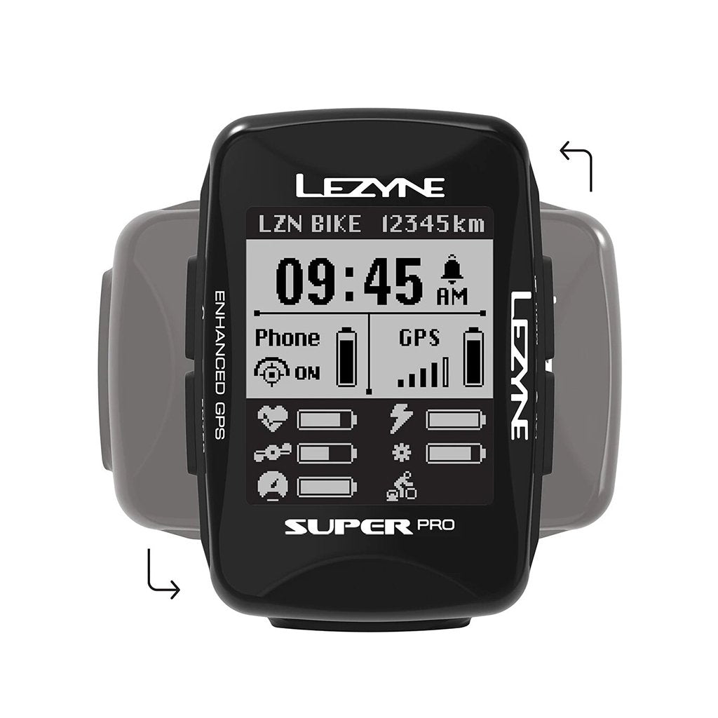 Lezyne Super Pro GPS Bike Computer - Bundle - Cyclop.in