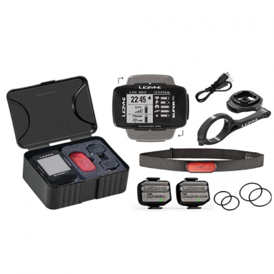 Lezyne Super Pro GPS Bike Computer - Bundle - Cyclop.in