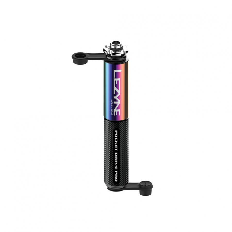 Lezyne Pocket Drive Pro Hand Pump - Neo Metallic/Black - Cyclop.in