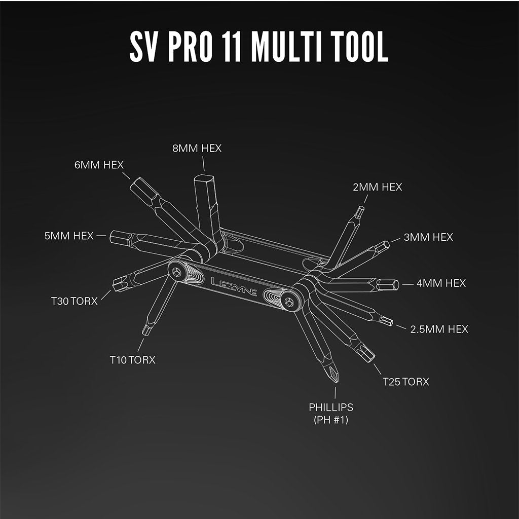 Lezyne SV Pro 11 Multitool - 11 Functions - Cyclop.in