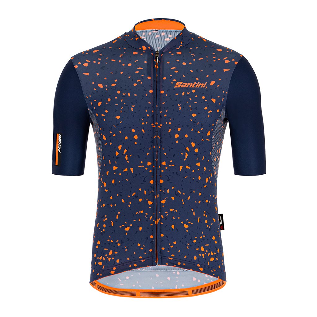 Santini Delta Pietra Jersey (Nautica Blue) - Cyclop.in