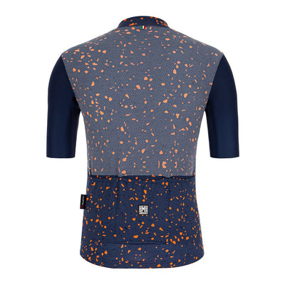 Santini Delta Pietra Jersey (Nautica Blue) - Cyclop.in