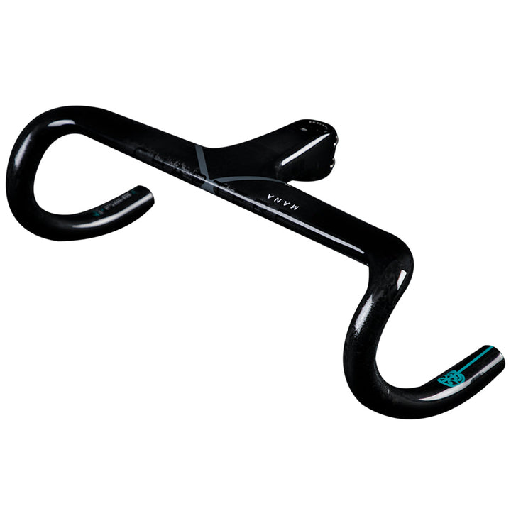 Chapter2 MANA2 Integrated Carbon Handlebar Black/Aqua 80MM