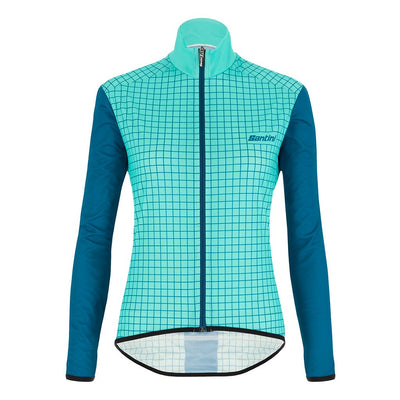 Santini Nebula Womens Jacket (Aqua) - Cyclop.in