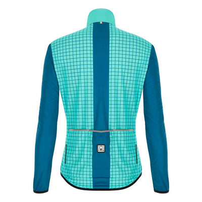 Santini Nebula Womens Jacket (Aqua) - Cyclop.in