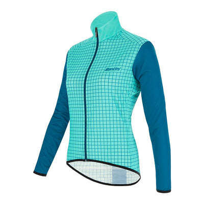 Santini Nebula Womens Jacket (Aqua) - Cyclop.in