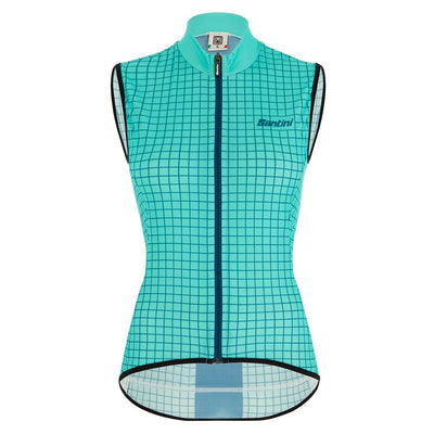 Santini Nebula Womens Vest (Aqua) - Cyclop.in