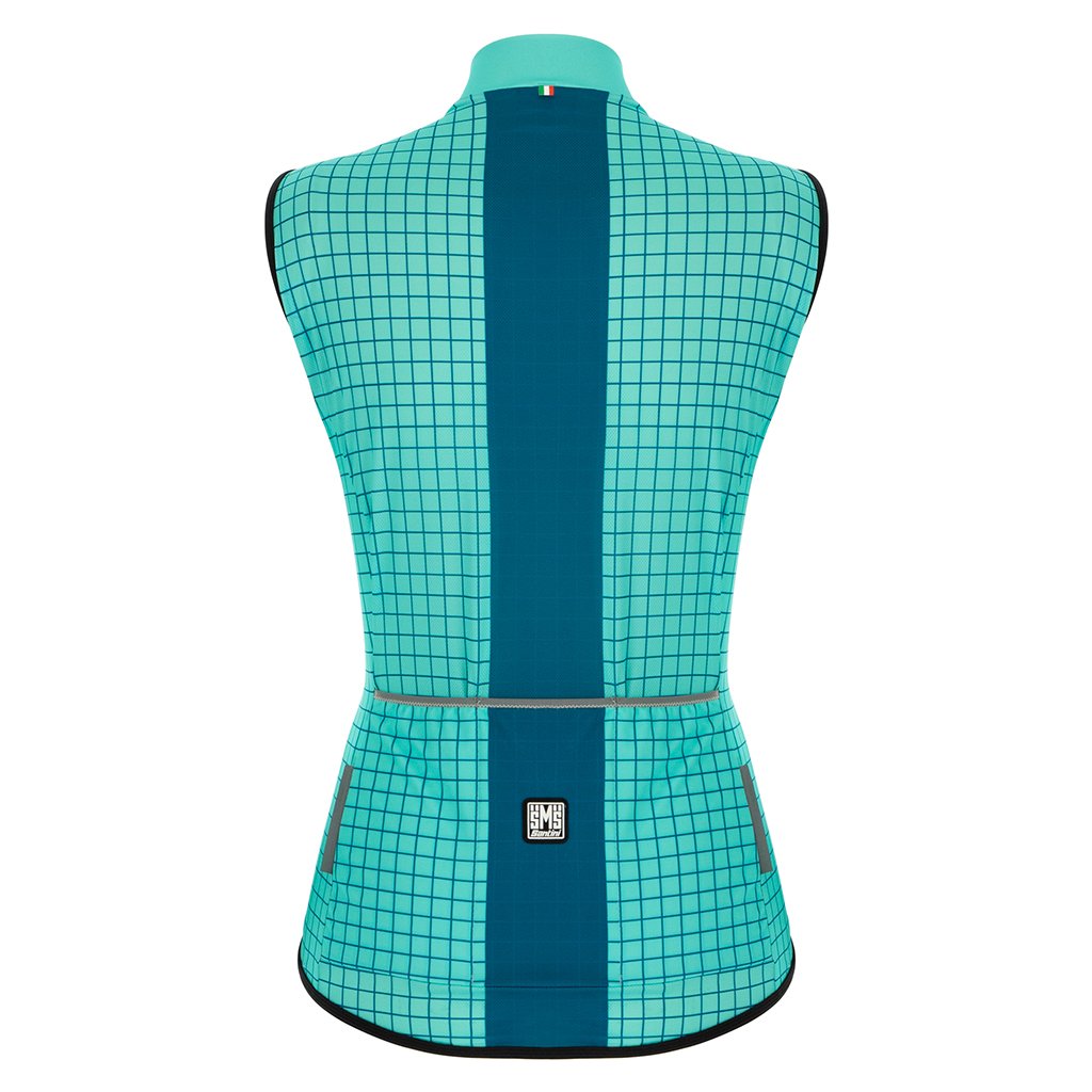 Santini Nebula Womens Vest (Aqua) - Cyclop.in