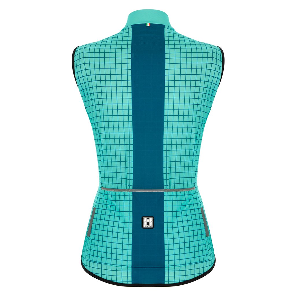 Santini Nebula Womens Vest (Aqua) - Cyclop.in