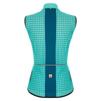 Santini Nebula Womens Vest (Aqua) - Cyclop.in