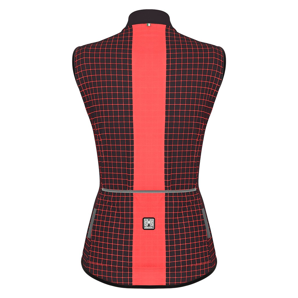 Santini Nebula Womens Vest (Black) - Cyclop.in