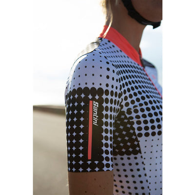 Santini Tono Sfera Womens Jersey (Black) - Cyclop.in