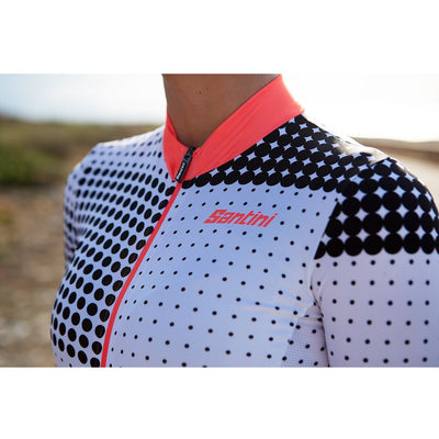 Santini Tono Sfera Womens Jersey (Black) - Cyclop.in