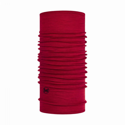 BUFF® Lightweight Merino Wool Tubular (Solid Red) - Cyclop.in