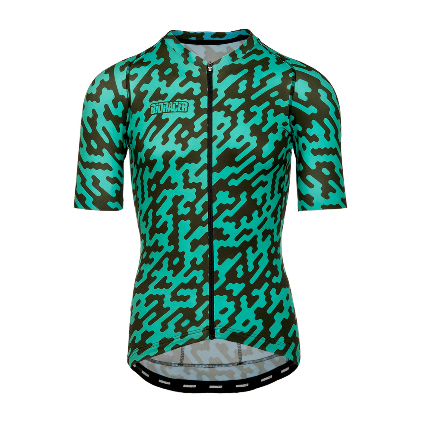 Bioracer Men's Spitfire Jersey - Green Noise - Cyclop.in