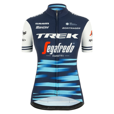 Santini Womens Trek - Segafredo Fan Line Jersey - Light Blue - Cyclop.in