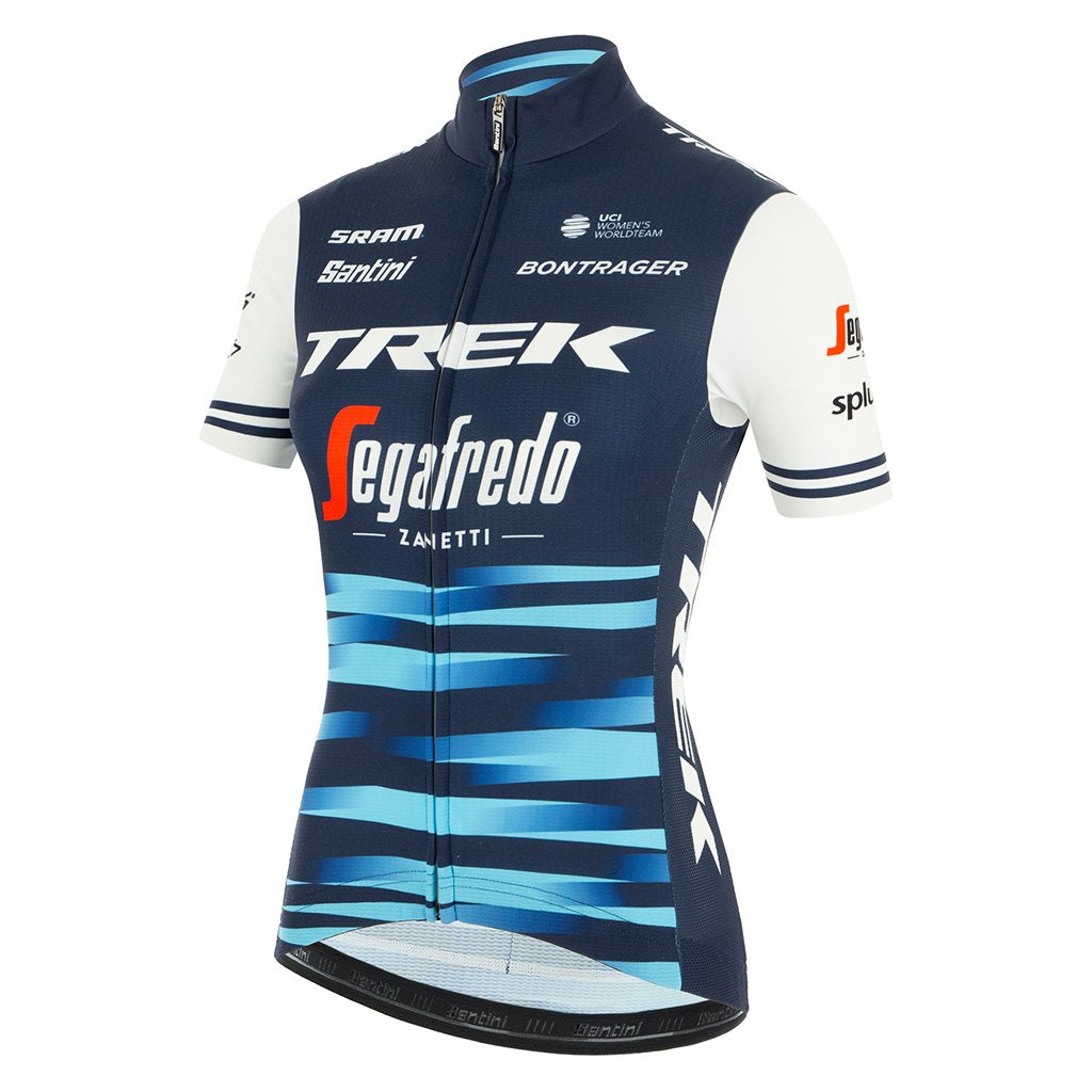 Santini Womens Trek - Segafredo Fan Line Jersey - Light Blue - Cyclop.in