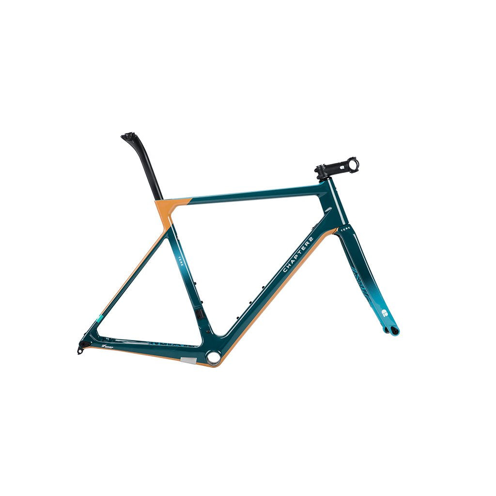 Chapter2 TERE All Road Rim Brake Frameset - Teal Green - Cyclop.in