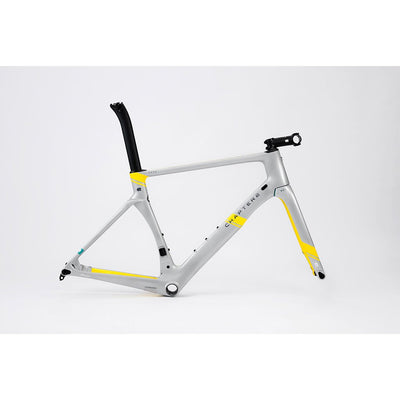 Chapter2 RERE Aero Road Disc Brake Frameset - Silver Yellow - Cyclop.in