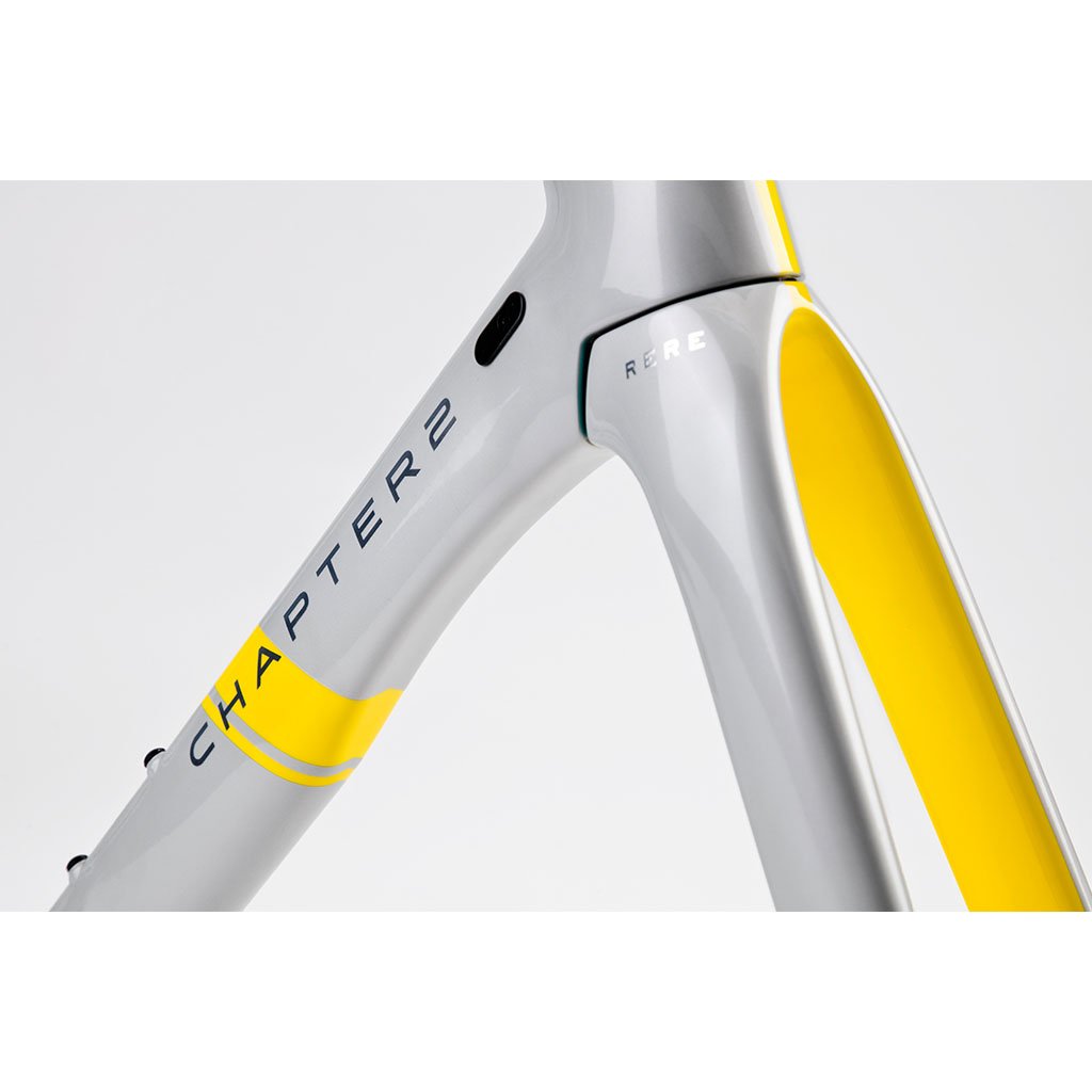 Chapter2 RERE Aero Road Rim Brake Frameset - Silver Yellow - Cyclop.in