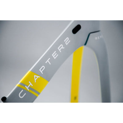 Chapter2 RERE Aero Road Rim Brake Frameset - Silver Yellow - Cyclop.in