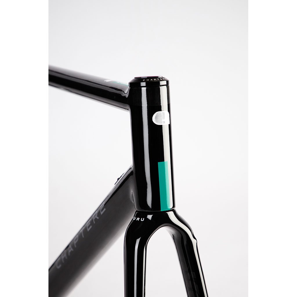 Chapter2 HURU Climbing Rim Brake Frameset - Gloss Black - Cyclop.in