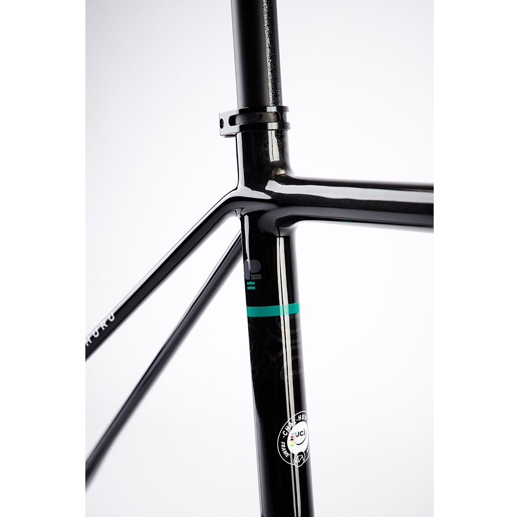 Chapter2 HURU Climbing Rim Brake Frameset - Gloss Black - Cyclop.in