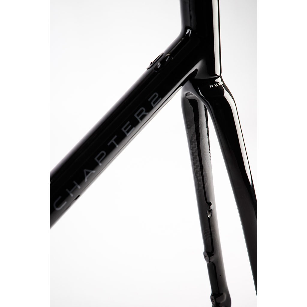 Chapter2 HURU Climbing Rim Brake Frameset - Gloss Black - Cyclop.in