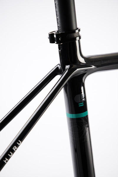 Chapter2 HURU Climbing Rim Brake Frameset - Gloss Black - Cyclop.in