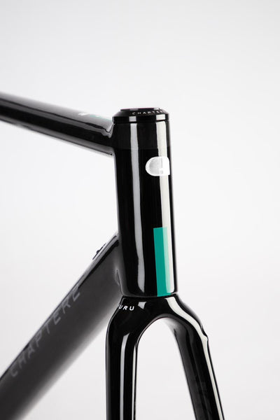 Chapter2 HURU Climbing Rim Brake Frameset - Gloss Black - Cyclop.in