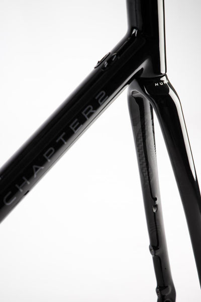 Chapter2 HURU Climbing Rim Brake Frameset - Gloss Black - Cyclop.in