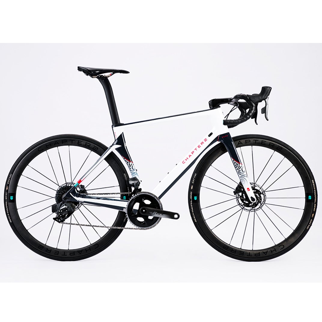Chapter2 RERE Aero Road Disc Brake Frameset - Blue and White - Cyclop.in