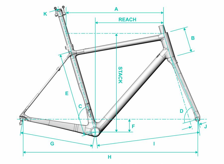 Chapter2 HURU Climbing Rim Brake Frameset - Aqua UD - Cyclop.in