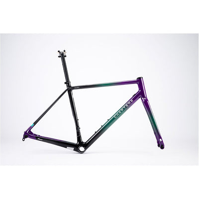 Chapter2 HURU Climbing Rim Brake Frameset - Green Purple - Cyclop.in