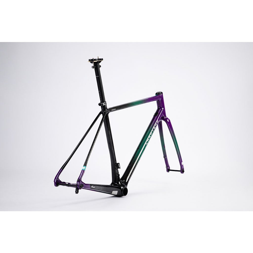 Chapter2 HURU Climbing Rim Brake Frameset - Green Purple - Cyclop.in