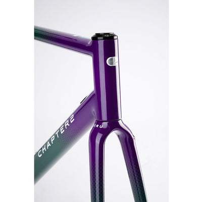 Chapter2 HURU Climbing Rim Brake Frameset - Green Purple - Cyclop.in