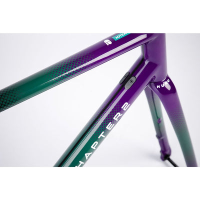 Chapter2 HURU Climbing Disc Brake Frameset - Green Purple - Cyclop.in